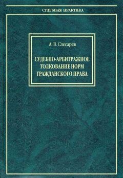 Александр Слесарев - Судебно-арбитражное толкование норм гражданского права
