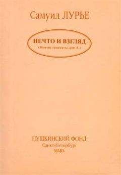 Самуил Лурье - Нечто и взгляд