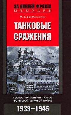 Фридрих Вильгельм Меллентин - Танковые сражения. Боевое применение танков во Второй мировой войне. 1939-1945